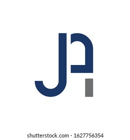 Creative letter JA Logo Design Vector Template. Initial Linked Letter JA Logo Design