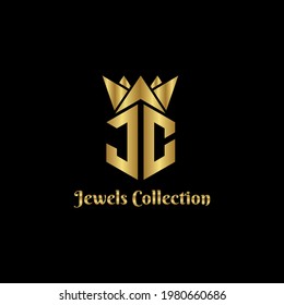 Creative letter JC Logo Design Vector Template. Illustration vector graphic logo template design.