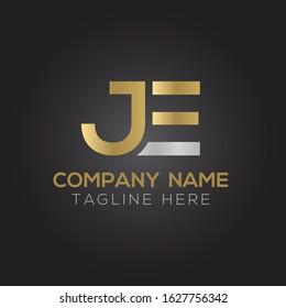 Creative letter JE Logo Design Vector Template. Initial Linked Letter JE Logo Design