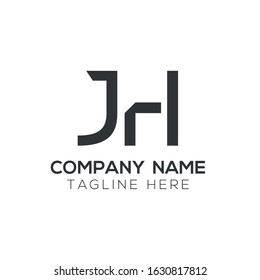 Creative letter JH Logo Design Vector Template. Initial Linked Letter JH Logo Design
