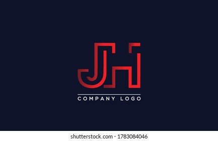 Creative letter JH Logo Design Vector Template. Initial Letter JH Logo Design
