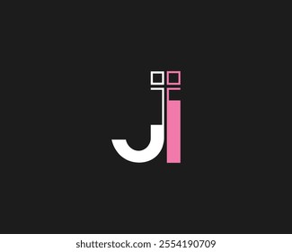 creative letter JI logo design template