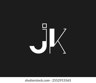 Creative letter JK logo design for company