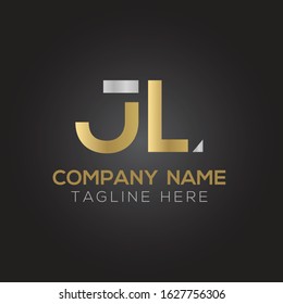 Creative letter JL Logo Design Vector Template. Initial Linked Letter JL Logo Design