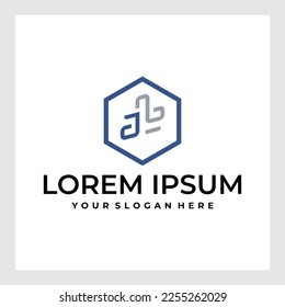 Creative letter JL Logo Design Vector Template. Initial Letter JL Logo Design