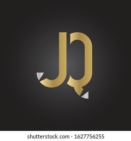Creative letter JQ Logo Design Vector Template. Initial Linked Letter JQ Logo Design