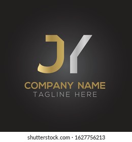 Creative letter JY Logo Design Vector Template. Initial Linked Letter JY Logo Design