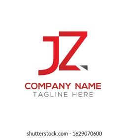 Creative letter JZ Logo Design Vector Template. Initial Linked Letter JZ Logo Design