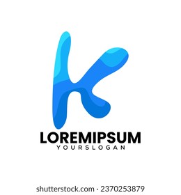 creative letter k icon logo design 