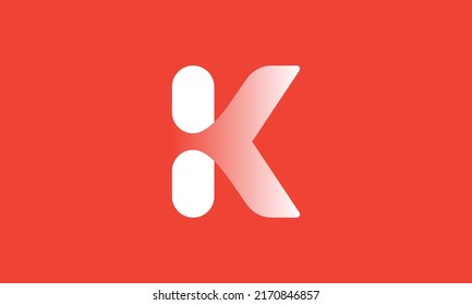 Creative letter K logo design vector template