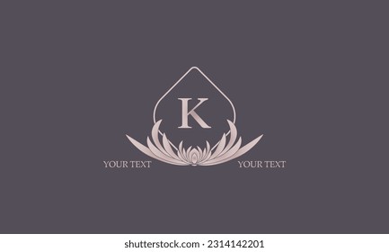 Creative letter K logo design. Monogram, business, real estate logo, company emblem.