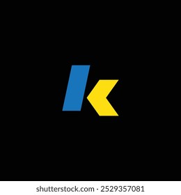 Vector de diseño del logotipo de la letra creativa K. Plantilla del logotipo