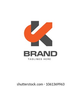 creative letter k logo vector