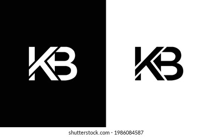 Creative Letter KB Logo Design Vector Template. Initial Letter KB Logo Design