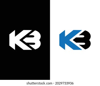 Creative Letter KB Logo Design Vector Template.