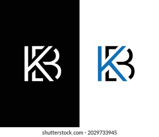 Creative Letter KB Logo Design Vector Template.