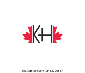 Plantilla de diseño de logotipo de Creative Letter KH