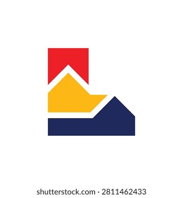 Creative Letter L House Bookmark Abstract Education Property Business Logo