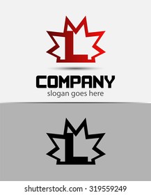 Creative letter L icon
