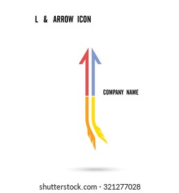 Creative letter L icon logo design vector template.Vector illustration