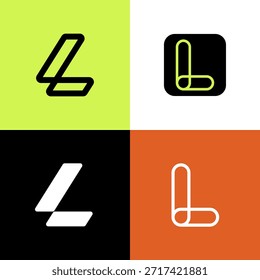 Creative Letter L Logo Bundle – Colorful Simple Modern Alphabet Logo Collection for Branding, Startup, and Corporate Identity Design