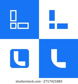 Creative Letter L Logo Bundle – Colorful Simple Modern Alphabet Logo Collection for Branding, Startup, and Corporate Identity Design