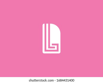 Creative letter L logo. Business template vector icon.