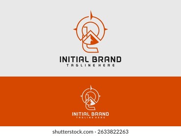  Creative Letter L Logo with Compass Symbol
