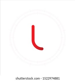 Creative Letter L Logo Design Element. Circle concept symbol suitable for logo company.