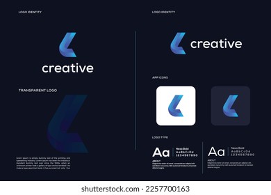 Creative letter L logo design vector template