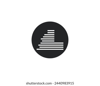 Plantilla de vector de diseño de logotipo de letra creativa L