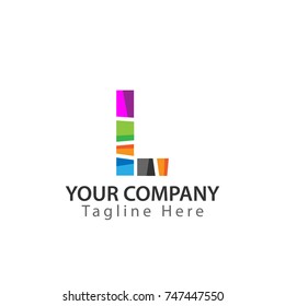 Creative Letter L logo Design. Colorful logos have a cheerful, happy, and active impression