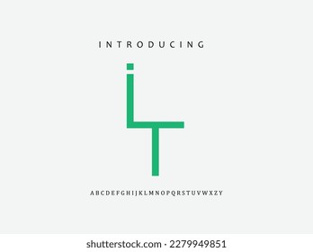 Creative Letter I L T Logo Design Vektorvorlage. Design-Vorlagenelemente des Logos Buchstabe I L T