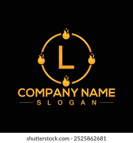 Creative letter L unique logo design vector and Illustration