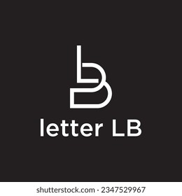 Creative Letter lb Logo Design vektor , Logo lb vegtor, Symbol Buchstaben lb Logo 