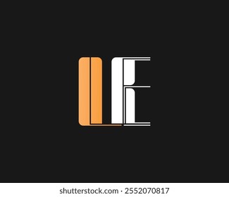 creative letter LE logo design template