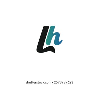 creative letter LH logo design template