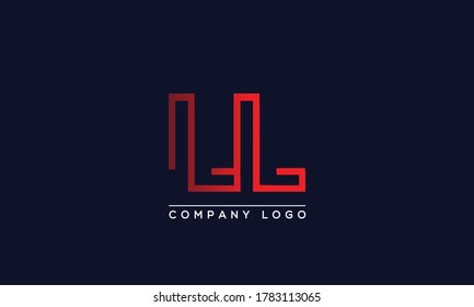 Creative Letter LL Logo Design Vector Template. Initial Letter LL Logo Design