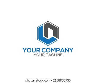 Letra Creativa Elementos De Plantilla Vector De Diseño De Icono Con Logotipo LN Y NL.