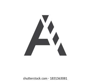 Creative letter A for a logo