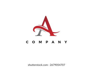 Creative Ein Buchstaben-Logo, ein Alphabet-Logo, eine Vektorvorlage. 