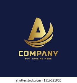 Creative Letter A logo for company