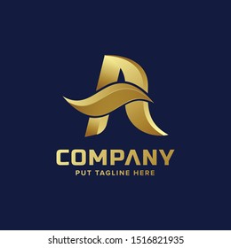 Creative Letter A logo for company