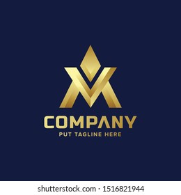 Creative Letter A logo for company
