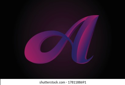 Creative Letter A Logo - Custom Alphabet Icon  