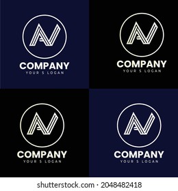 Diseño de logotipo de carta creativa