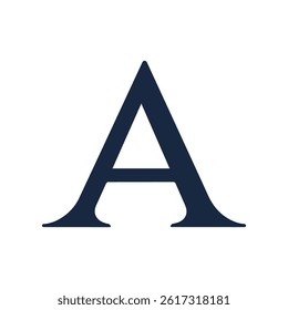 Creative letter A logo design graphic