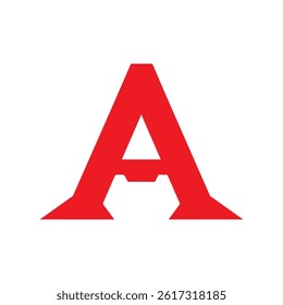 Creative letter A logo design graphic