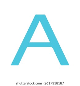 Creative letter A logo design graphic