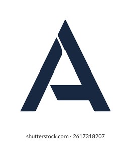 Creative letter A logo design graphic